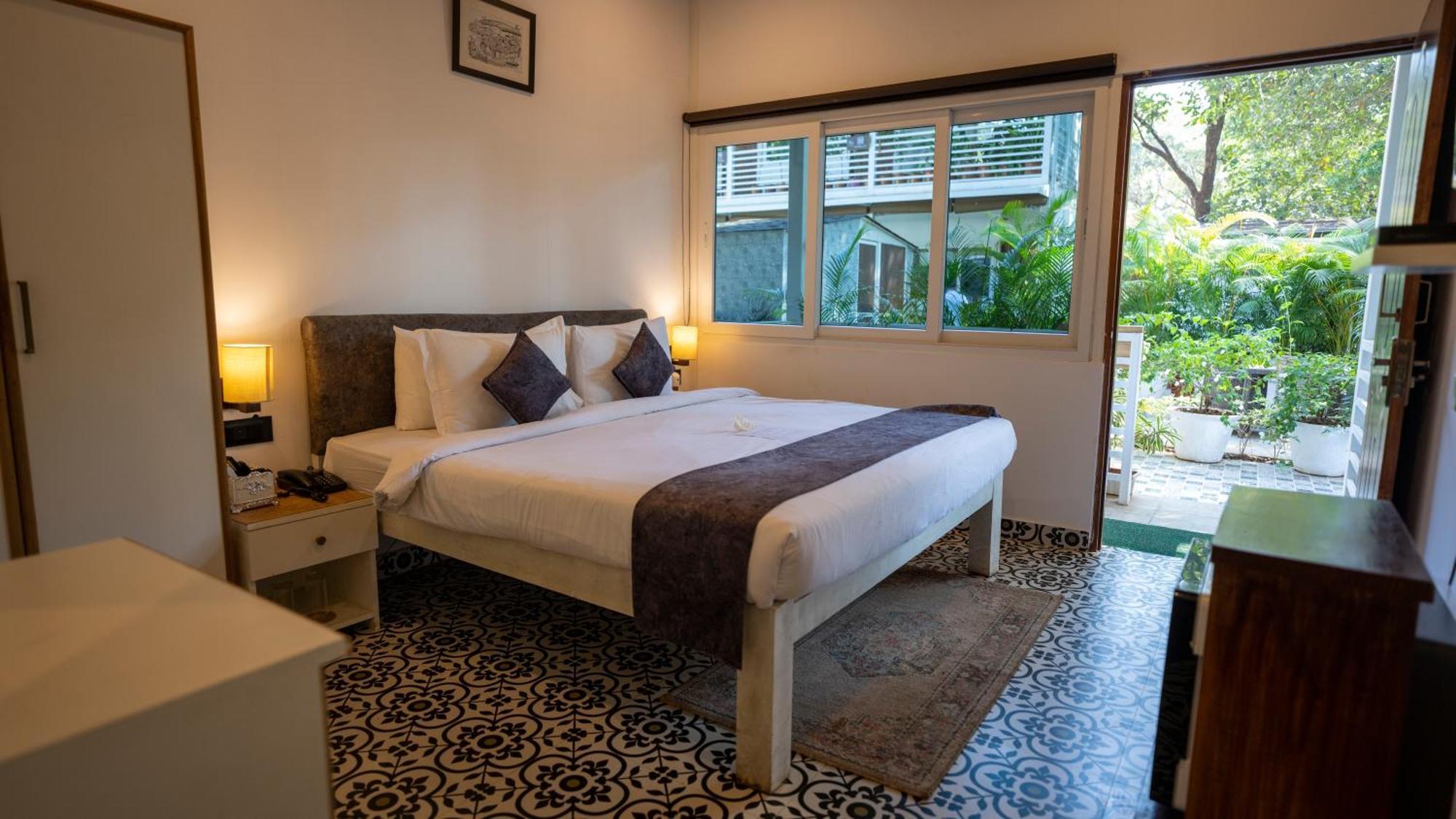 Whiteflower Cottages Vagator Bagian luar foto