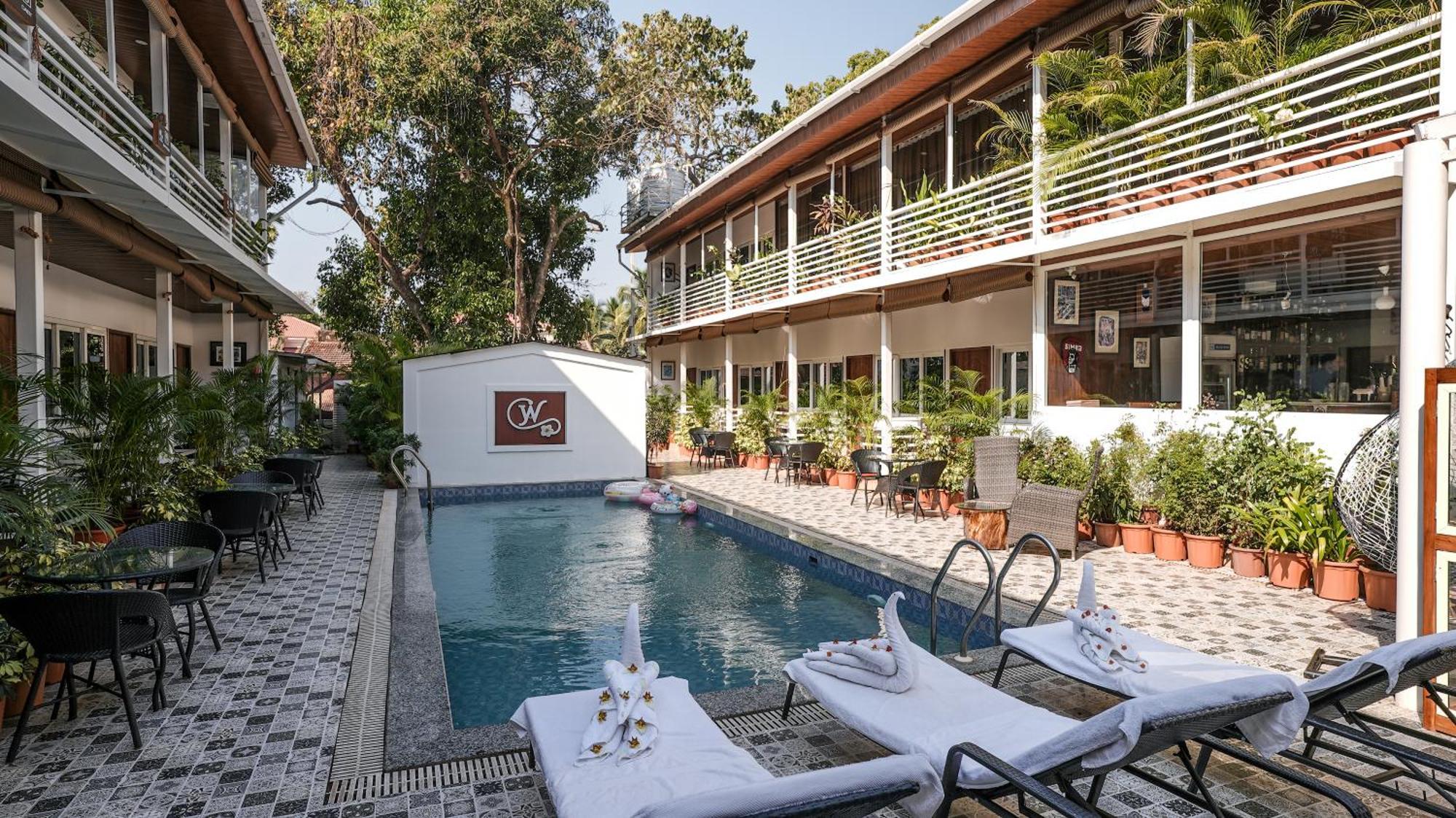 Whiteflower Cottages Vagator Bagian luar foto