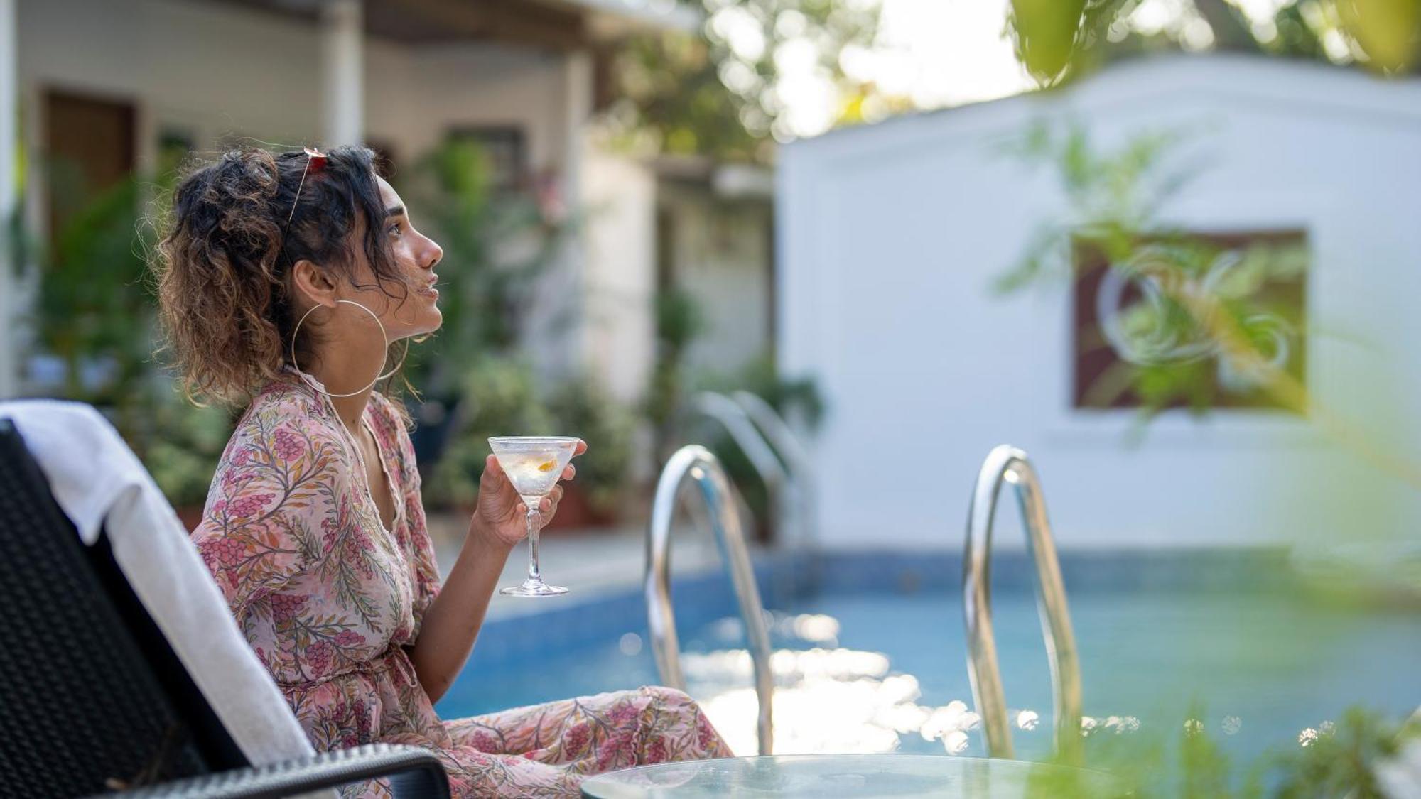 Whiteflower Cottages Vagator Bagian luar foto