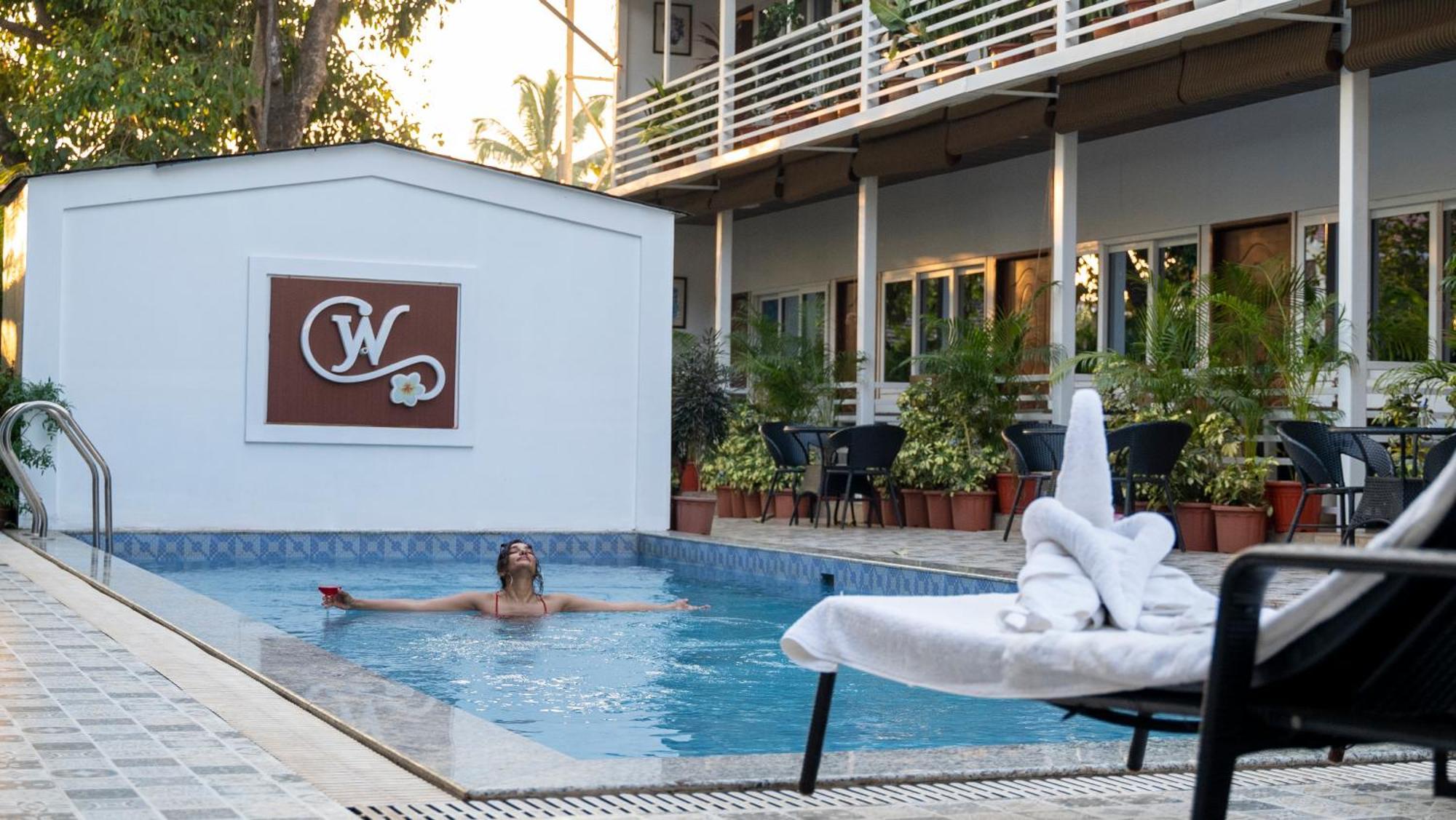 Whiteflower Cottages Vagator Bagian luar foto